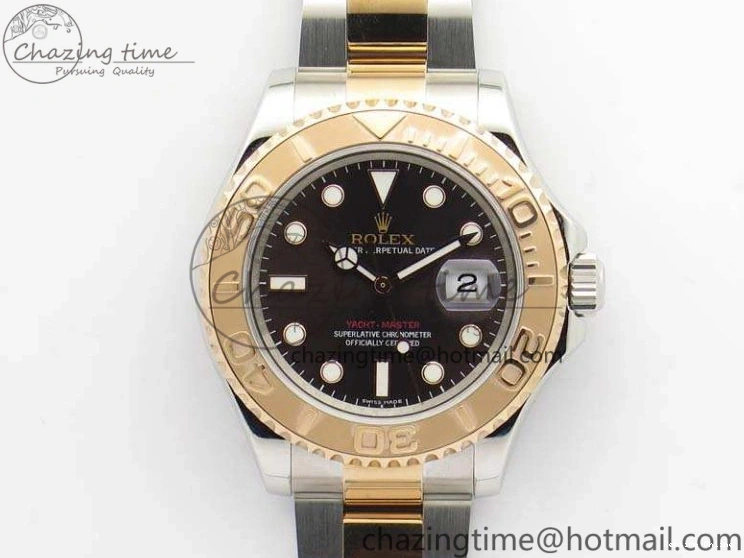 0223 Yacht-Master 116621 ARF 1:1 Best Edition Brown Dial On SS RG Bracelet A Affordable 3547